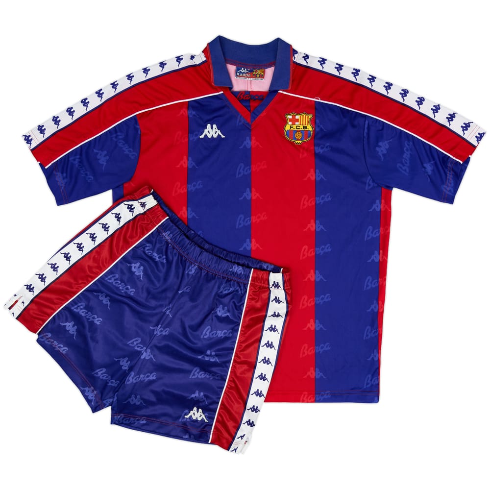 1992-95 Barcelona Home Shirt & Shorts - 8/10 - (L)
