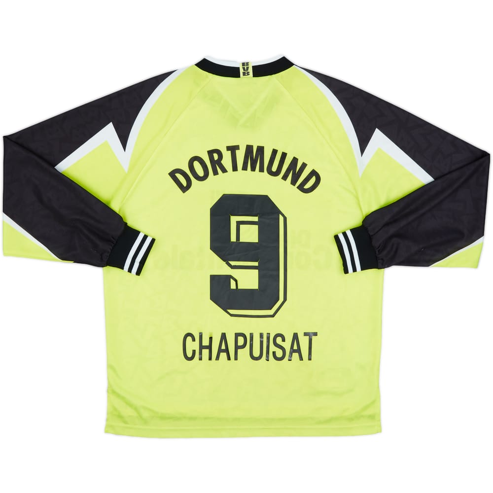 1995-96 Borussia Dortmund Home L/S Shirt Chapuisat #9 - 6/10 - (L)