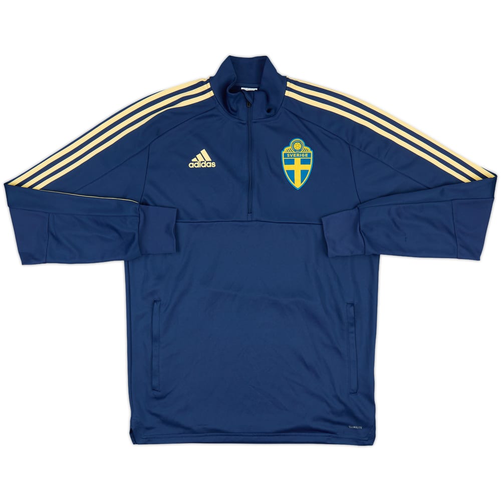 2017-18 Sweden adidas 1/4 Zip Drill Top - 7/10 - (M)