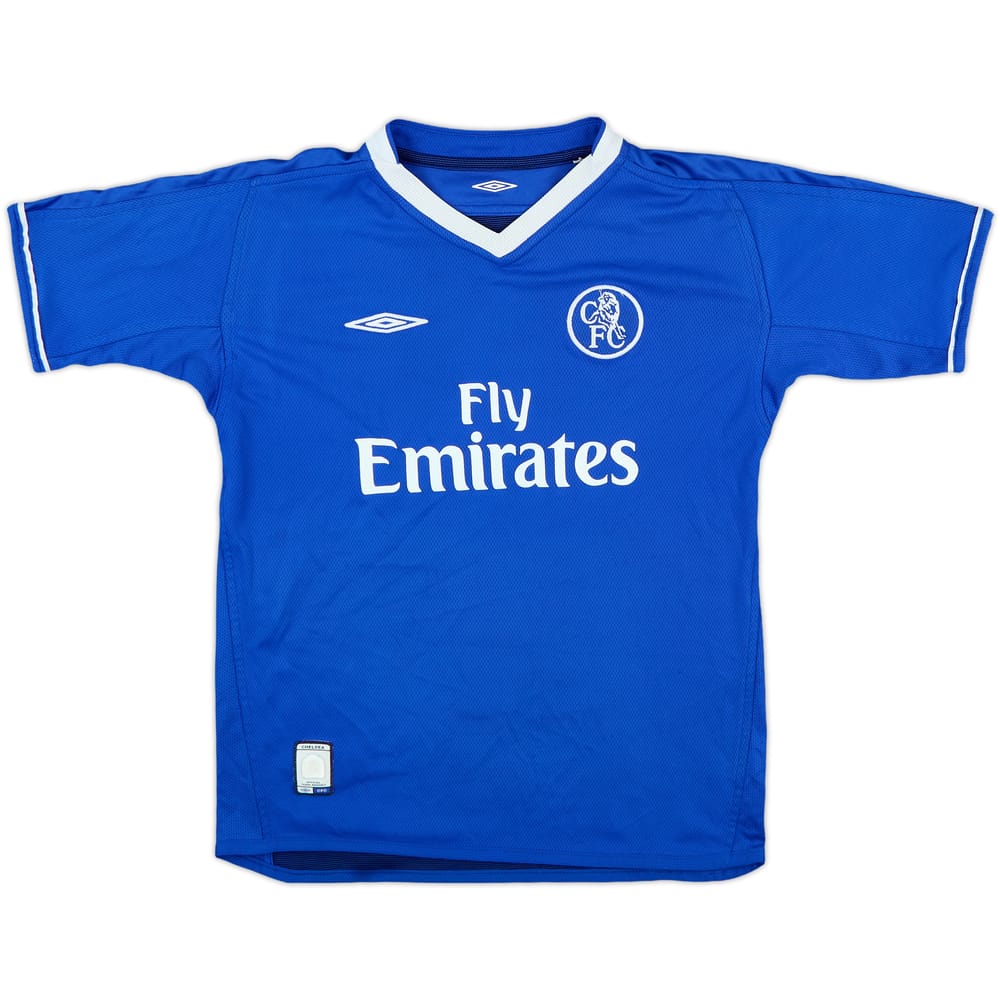 2003-05 Chelsea Home Shirt - 9/10 - (L.Boys)
