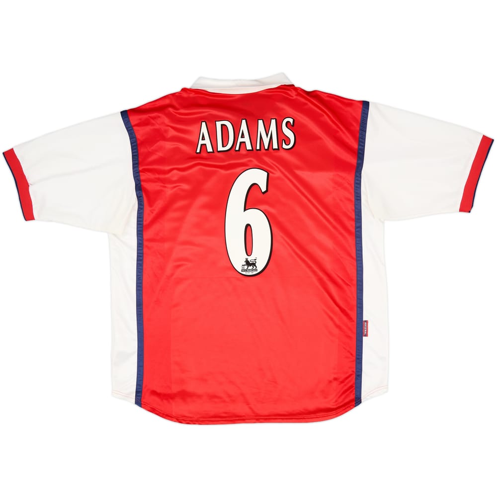 1998-99 Arsenal Home Shirt Adams #6 - 7/10 - (XXL)