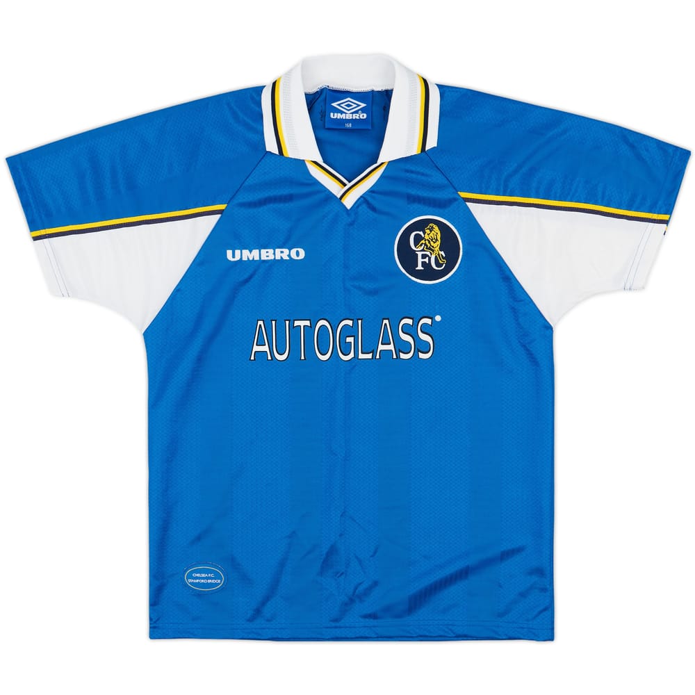 1997-99 Chelsea Home Shirt - 10/10 - (L.Boys)
