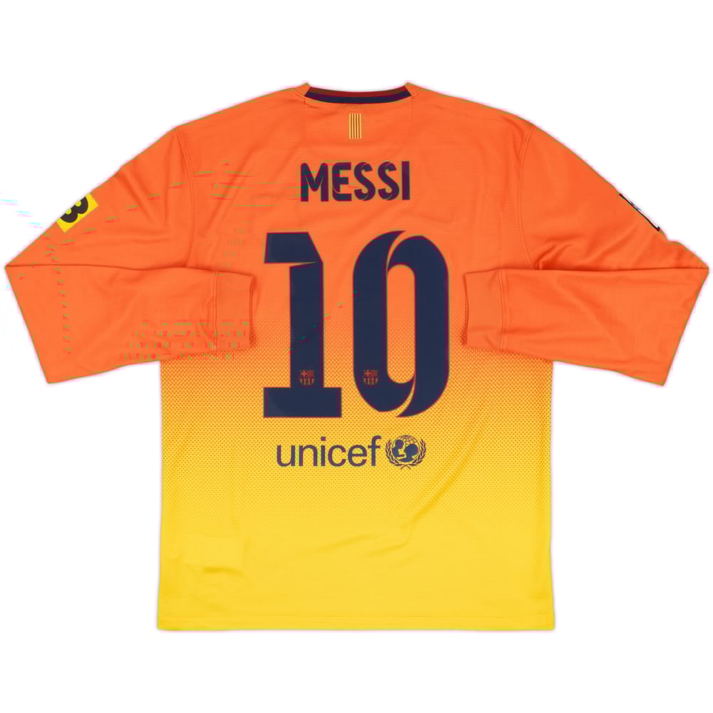 2012-13 Barcelona Away L/S Shirt Messi #10 - 9/10 - (M)