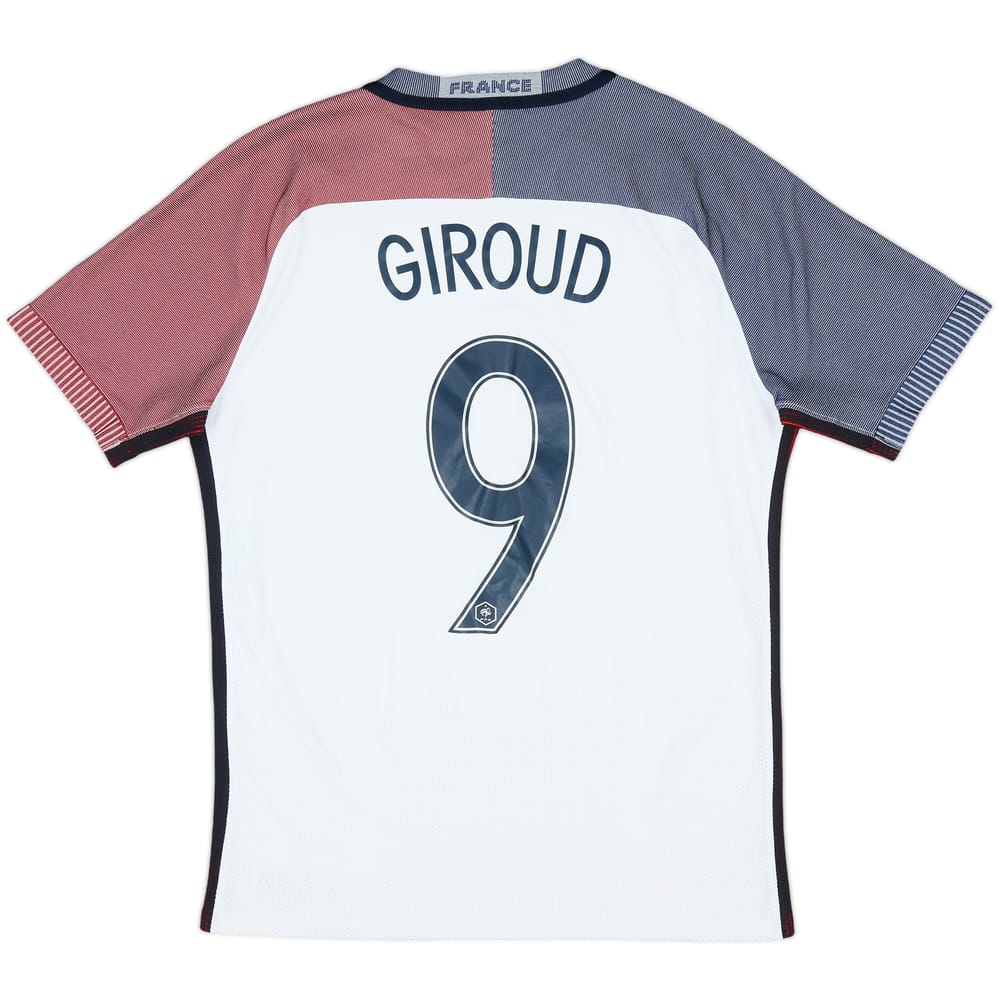 2016-17 France Authentic Away Shirt Giroud #9 - 8/10 - (M)
