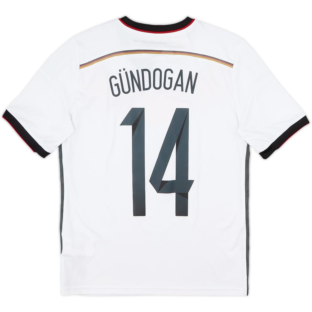 2014-15 Germany Home Shirt Gundogan #14 - 7/10 - (L.Boys)