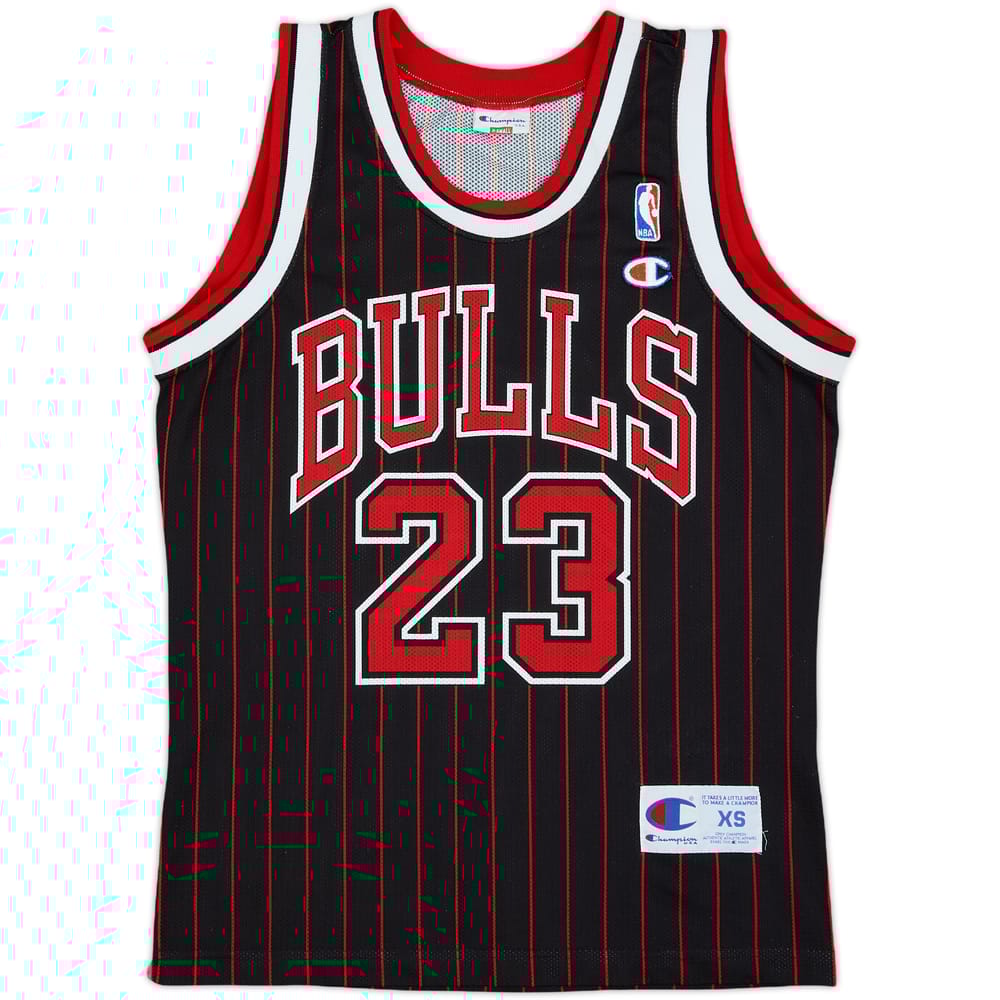 1995-97 Chicago Bulls Jordan #23 Champion Alternate Jersey - 8/10 - (XS)