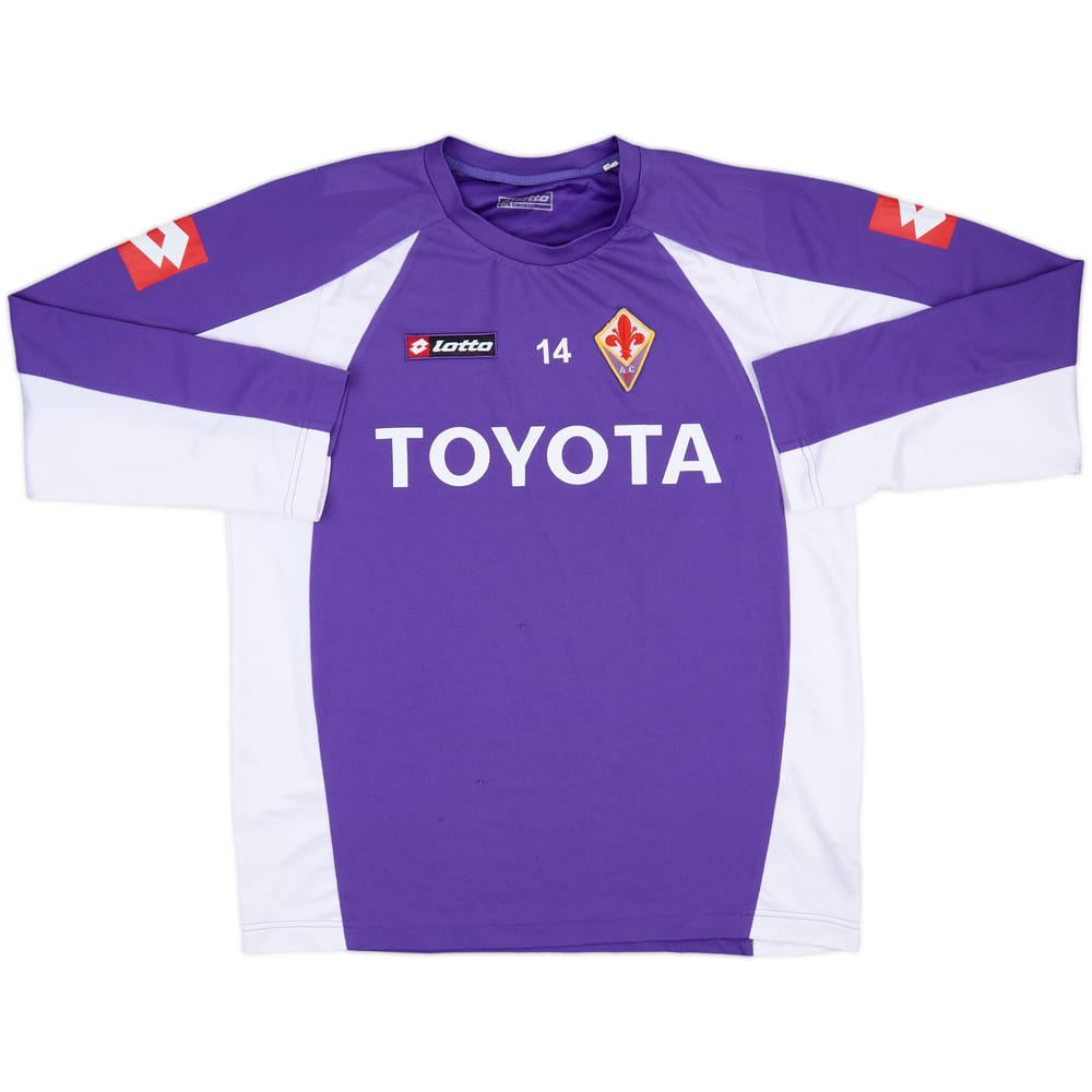 2008-09 Fiorentina Player Issue Lotto Training L/S Shirt #14 - 6/10 - (XXL)