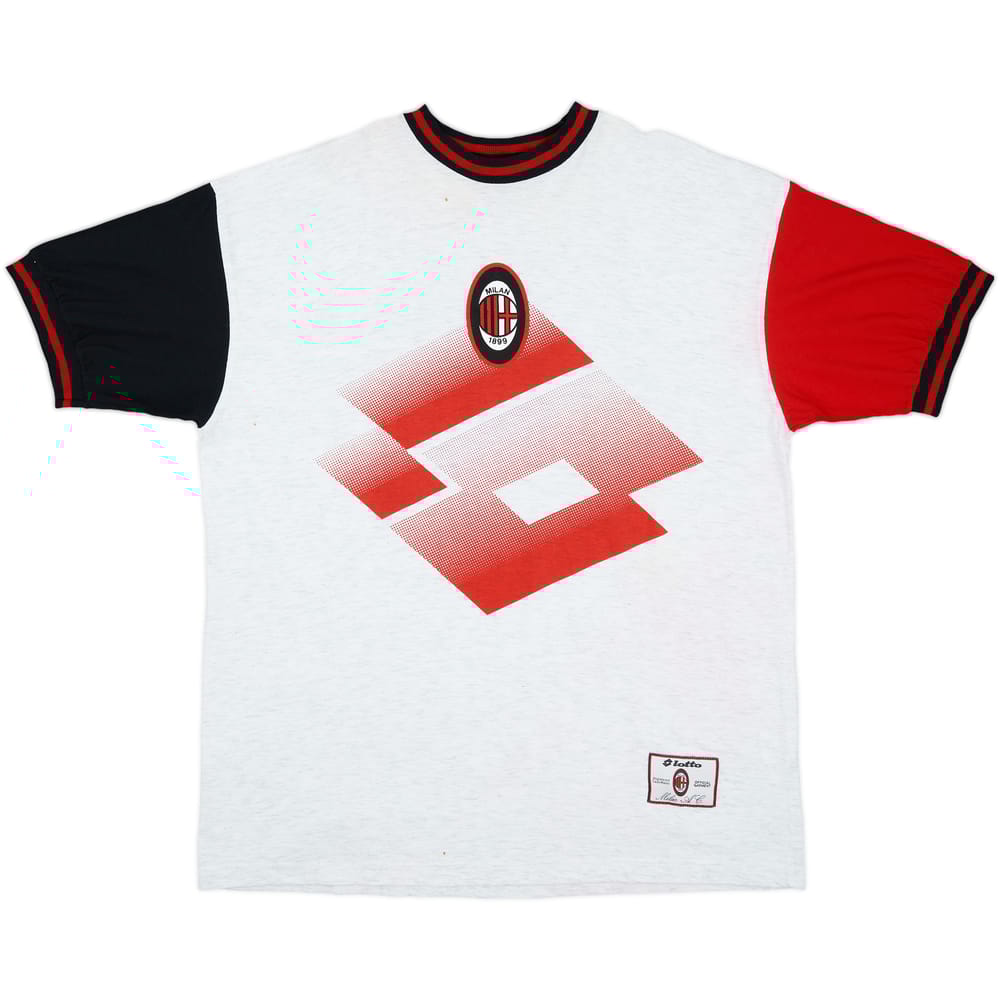 1994-95 AC Milan Lotto Cotton Tee - 4/10 - (XXL)