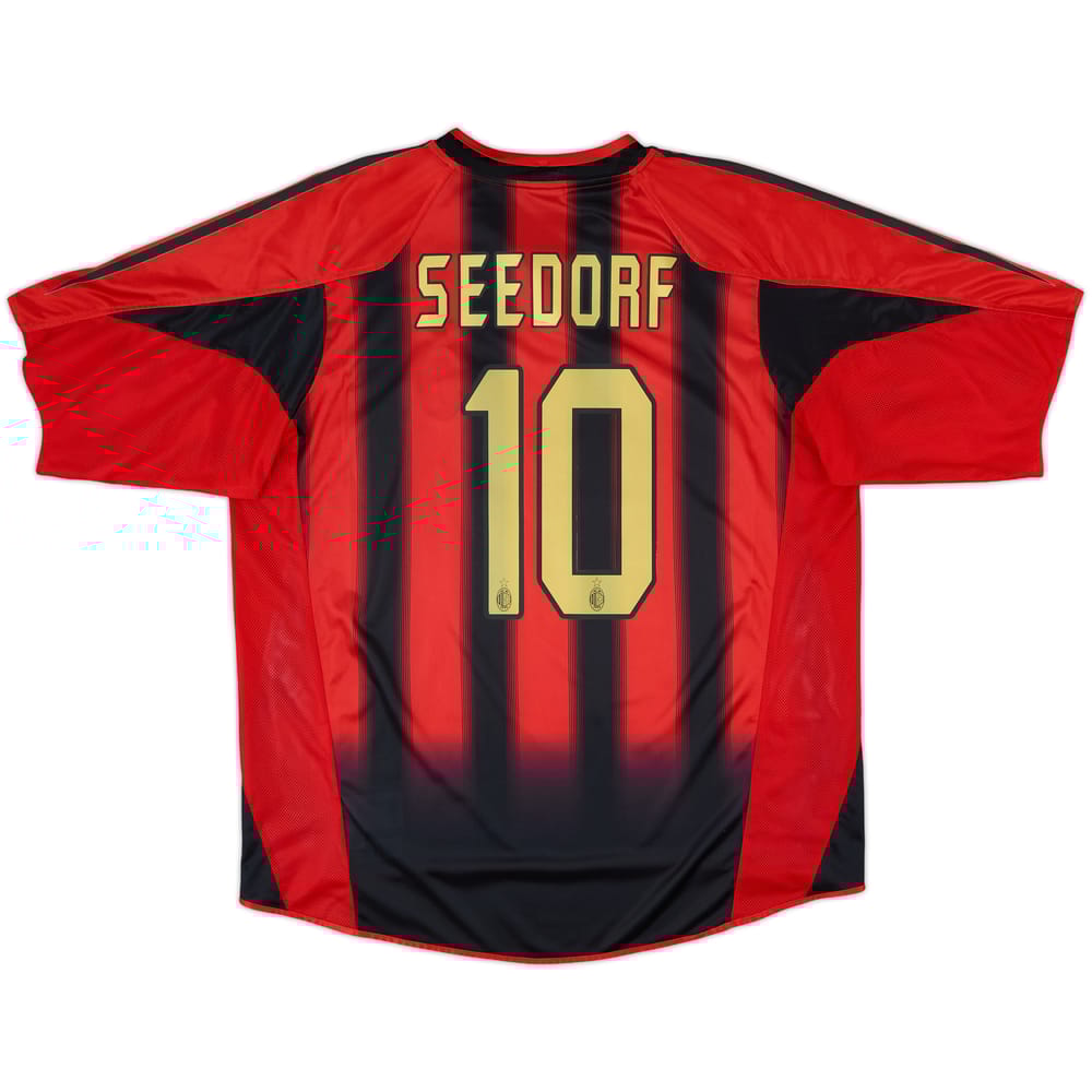 2004-05 AC Milan Home Shirt Seedorf #10 - 8/10 - (XL)