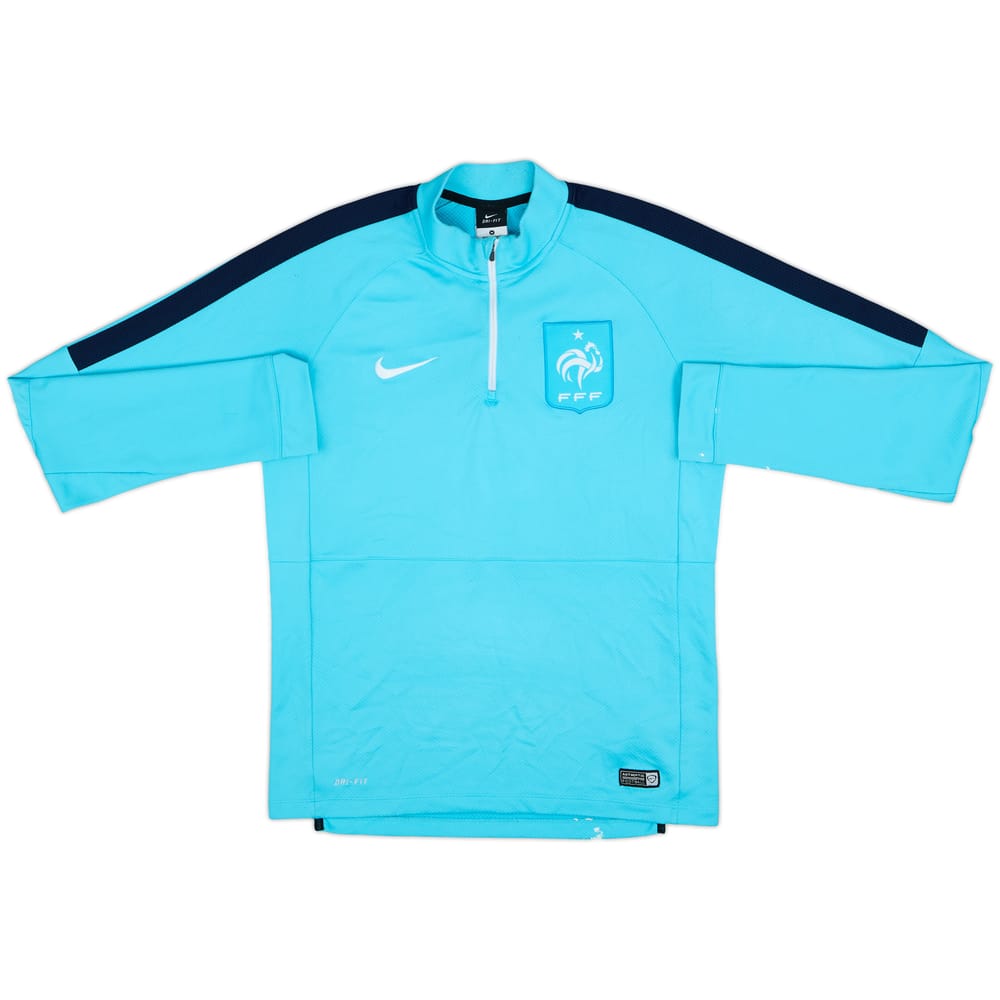 2015-16 France Nike 1/4 Zip Drill Top - 5/10 - (M)