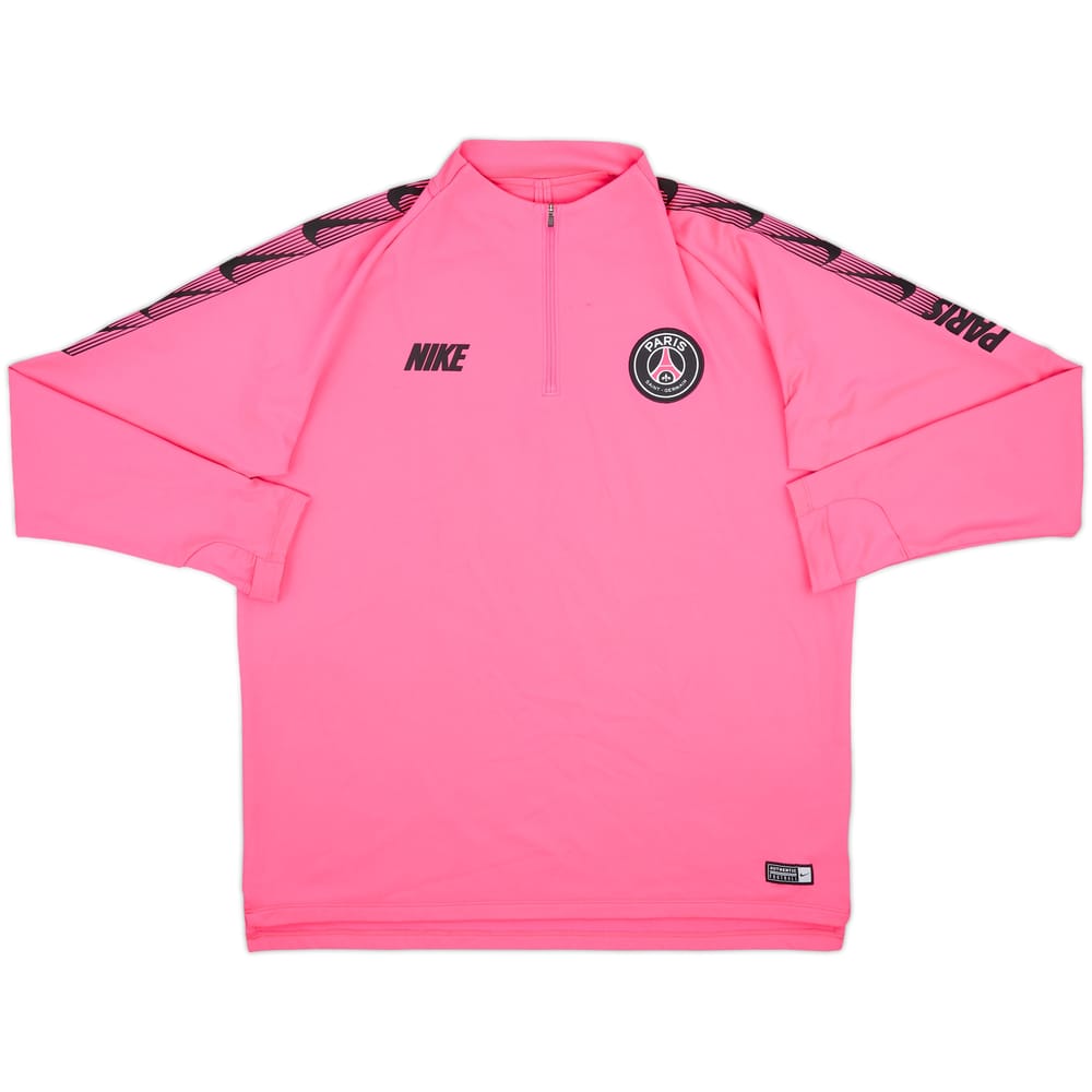 2018-19 Paris Saint-Germain Nike 1/4 Zip Drill Top - 8/10 - (XL)