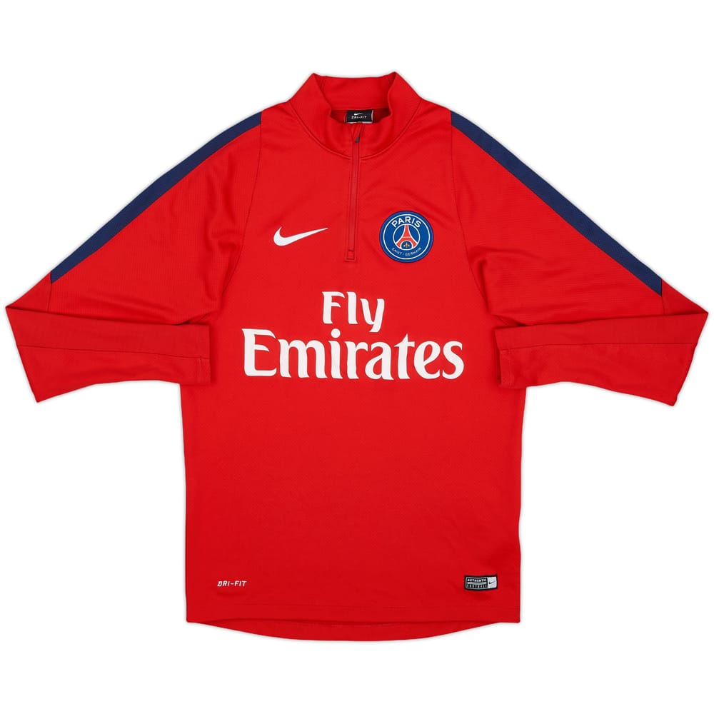 2016-17 Paris Saint-Germain Nike 1/4 Zip Drill Top - 7/10 - (S)