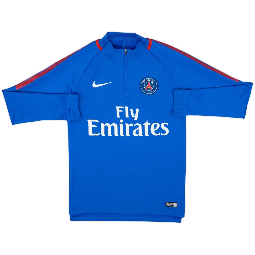 2018-19 Paris Saint-Germain Nike 1/4 Zip Drill Top - 8/10 - (S)