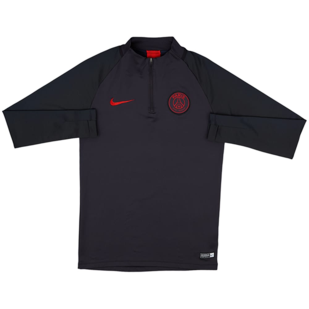 2019-20 Paris Saint-Germain Nike 1/4 Zip Drill Top - 9/10 - (S)