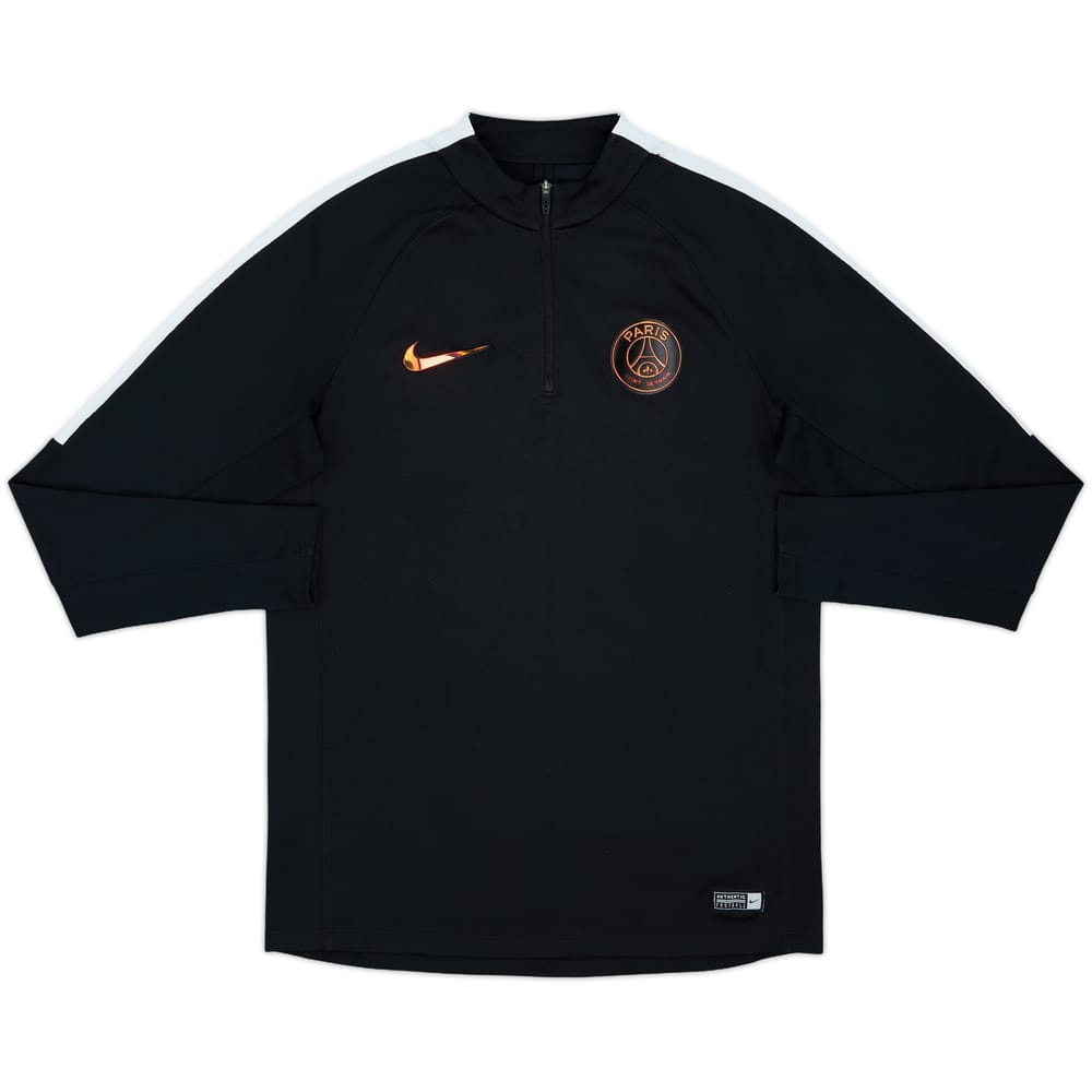 2016-17 Paris Saint-Germain Nike 1/4 Zip Drill Top - 8/10 - (M)