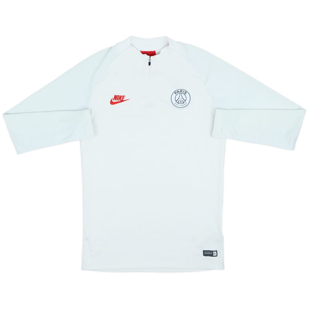 2019-20 Paris Saint-Germain Nike 1/4 Zip Drill Top - 8/10 - (S)