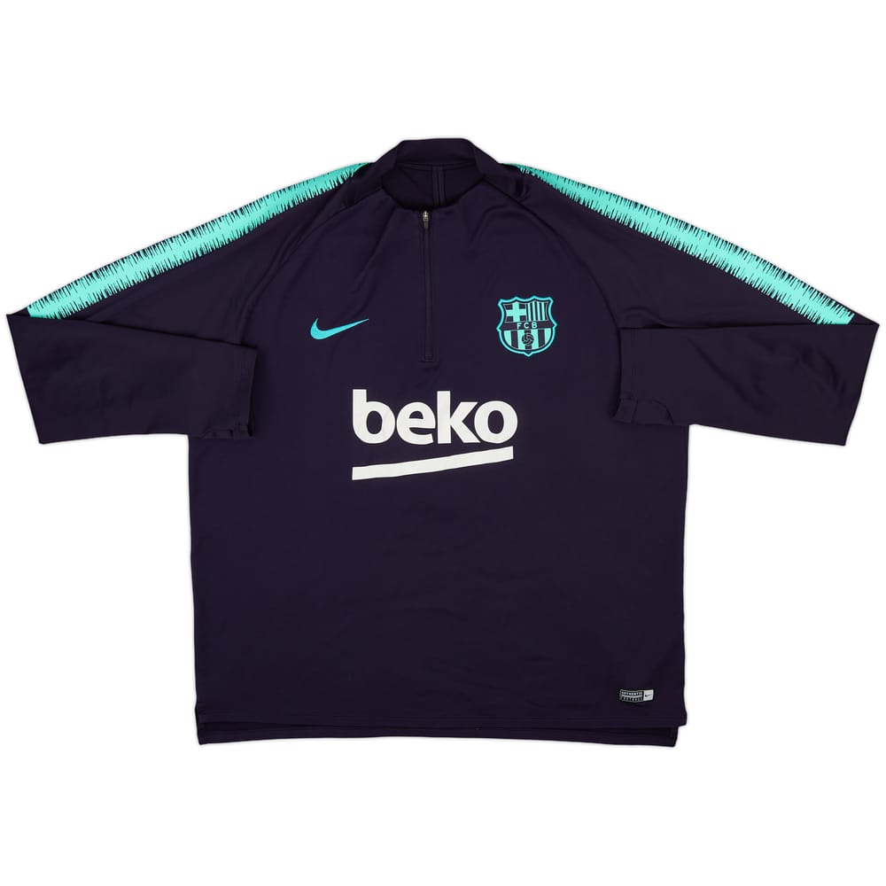 2019-20 Barcelona Nike 1/4 Zip Drill Top - 8/10 - (XL)