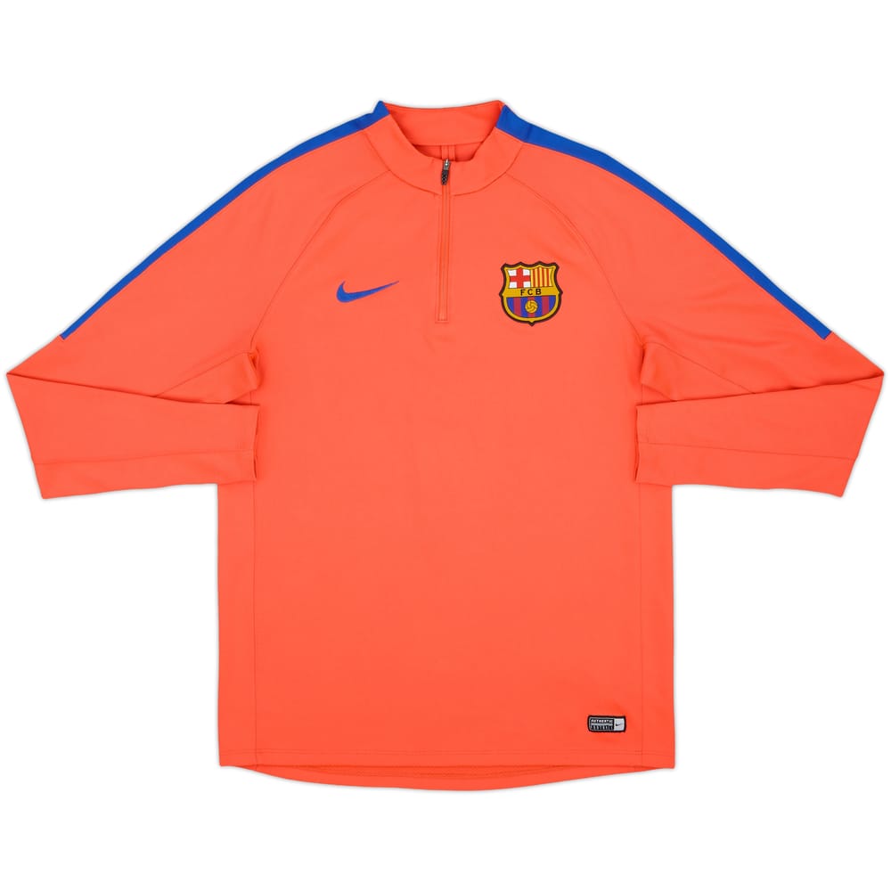 2016-17 Barcelona Nike 1/4 Zip Drill Top - 9/10 - (L)
