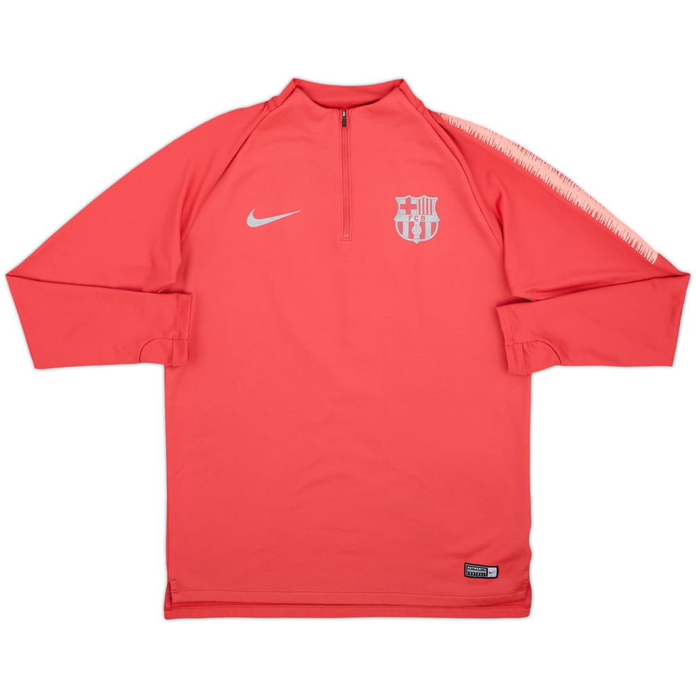 2018-19 Barcelona Nike 1/4 Training Top - 8/10 - 9/10 - (L)