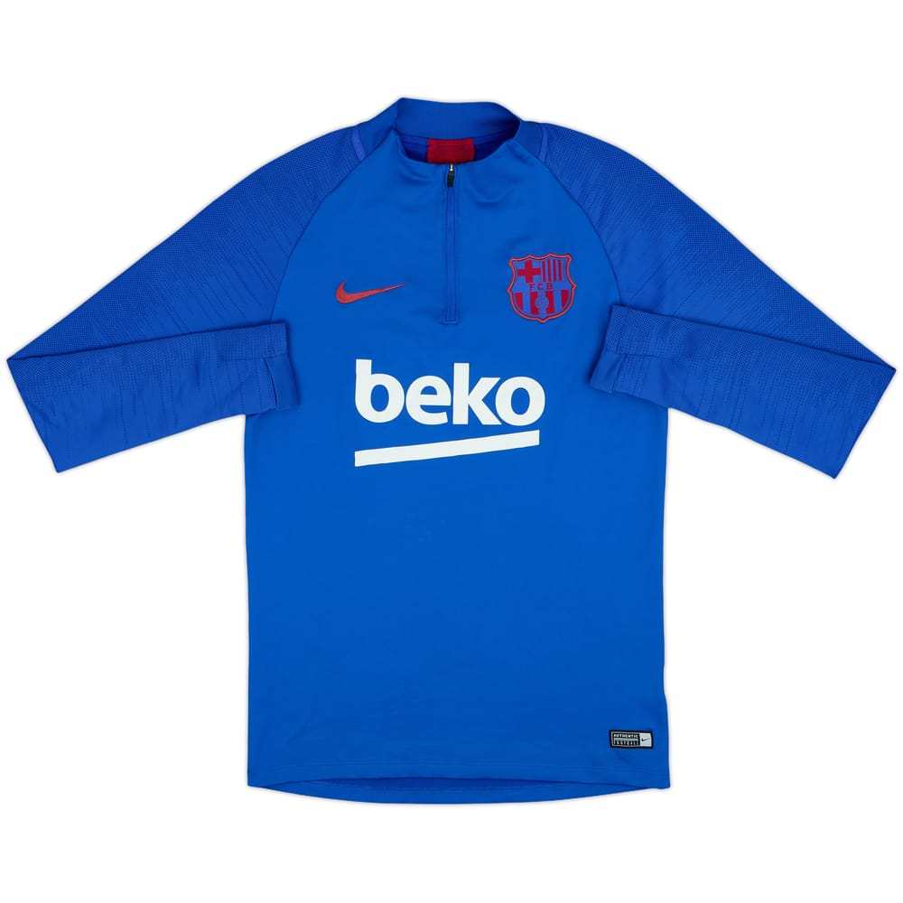 2019-20 Barcelona Nike 1/4 Zip Sweat Top - 7/10 - (S)