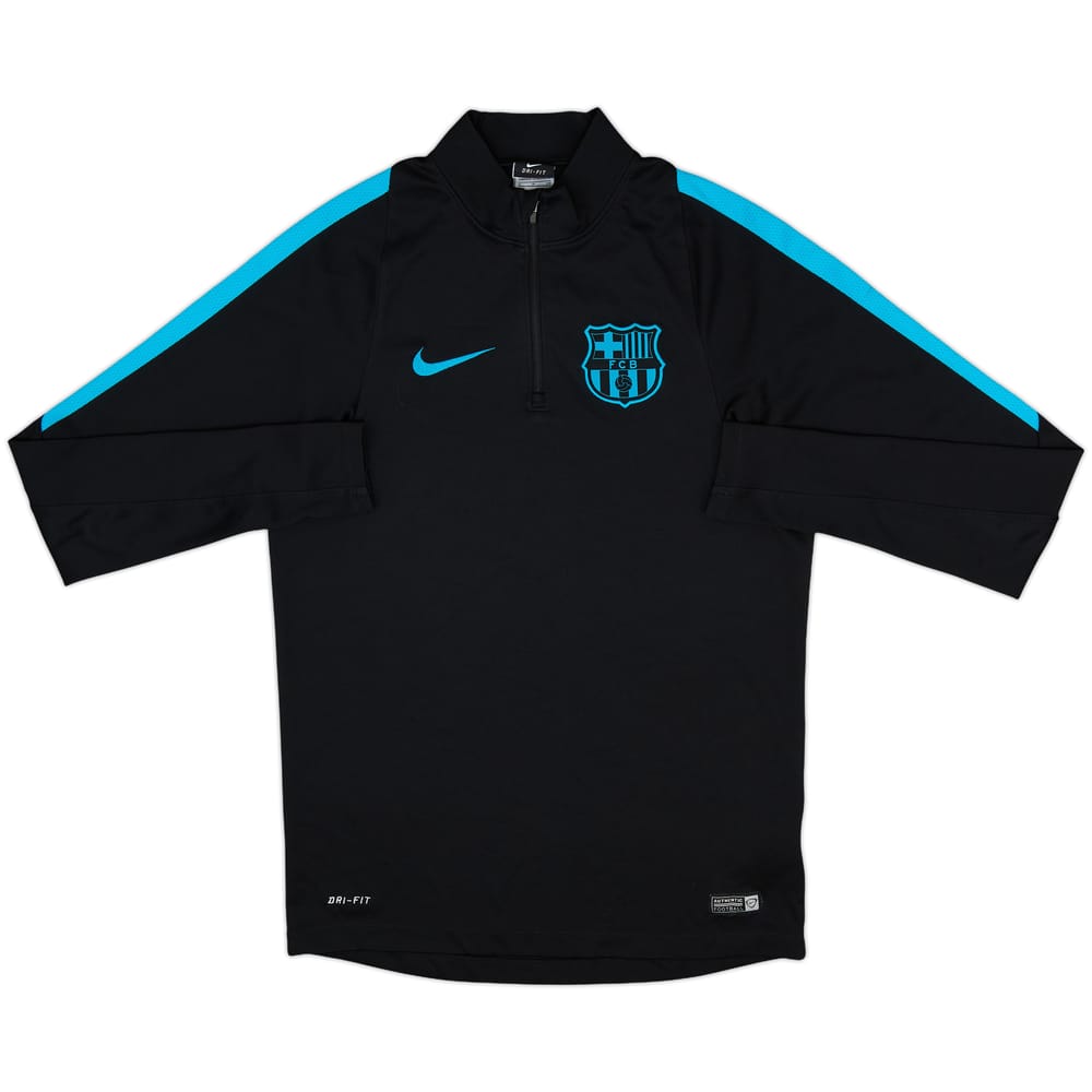 2015-16 Barcelona Nike 1/4 Zip Drill Top - 9/10 - (S)