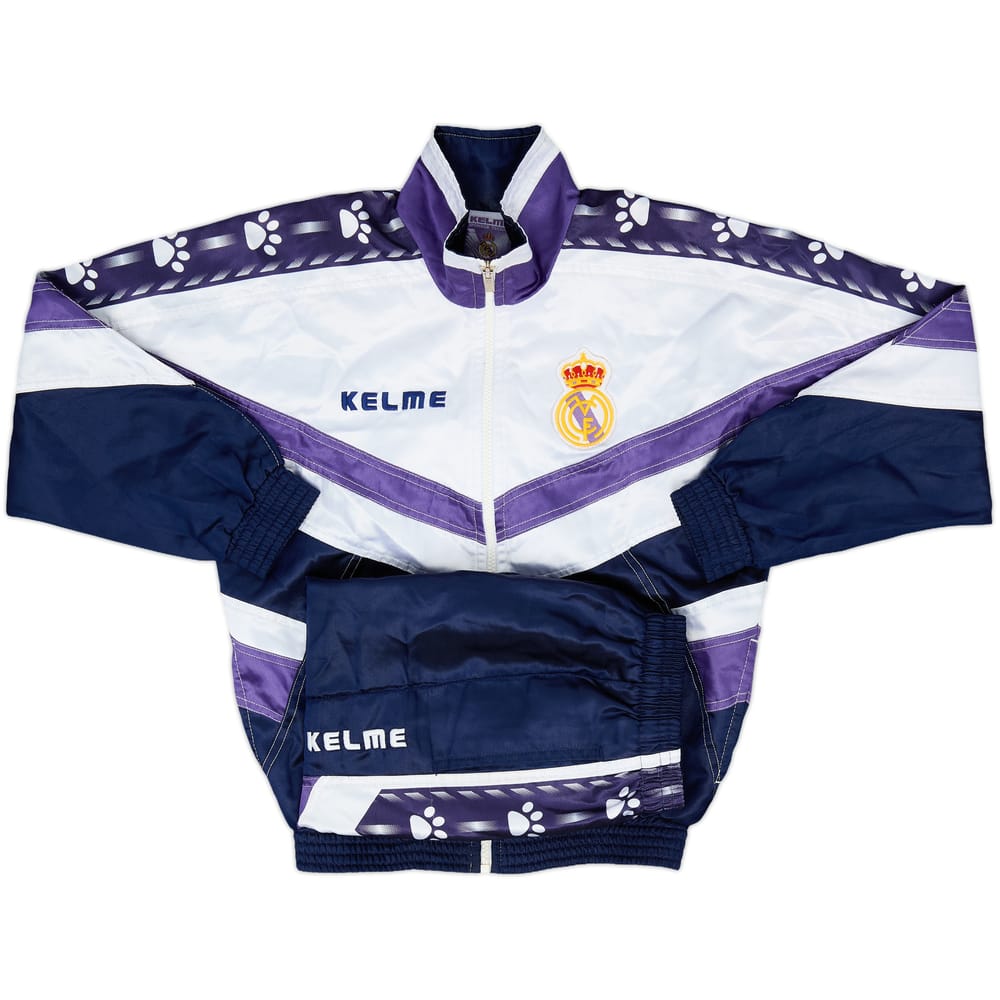 1994-96 Real Madrid Kelme Full Tracksuit - 10/10 - (L.Boys)