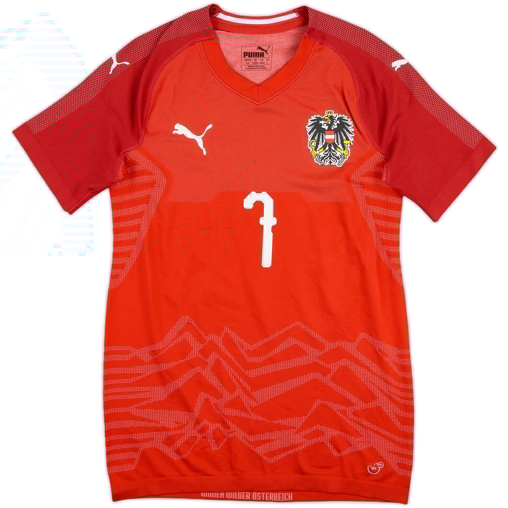 2018-19 Austria Match Issue Home Shirt #7