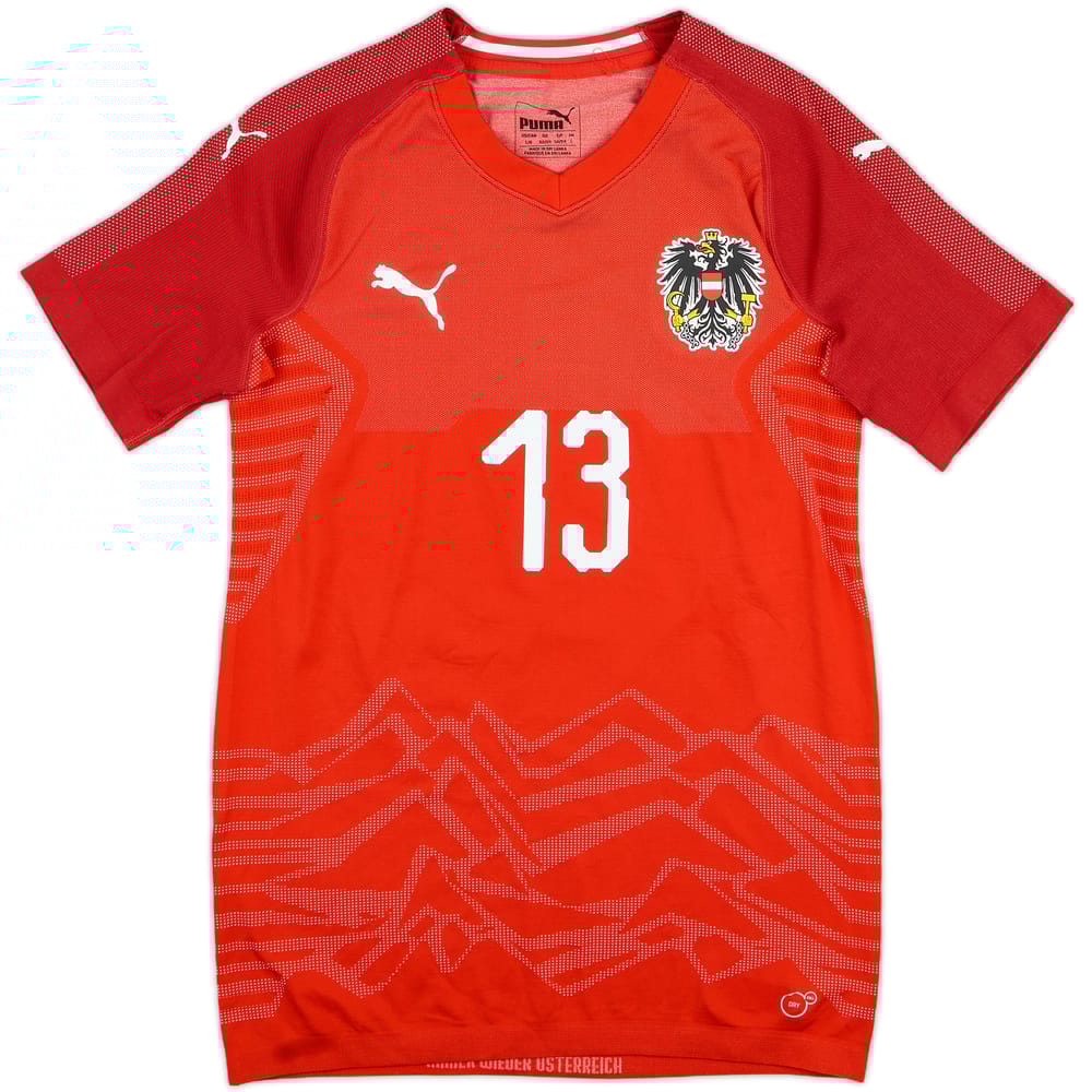 2018-19 Austria Match Issue Home Shirt #13