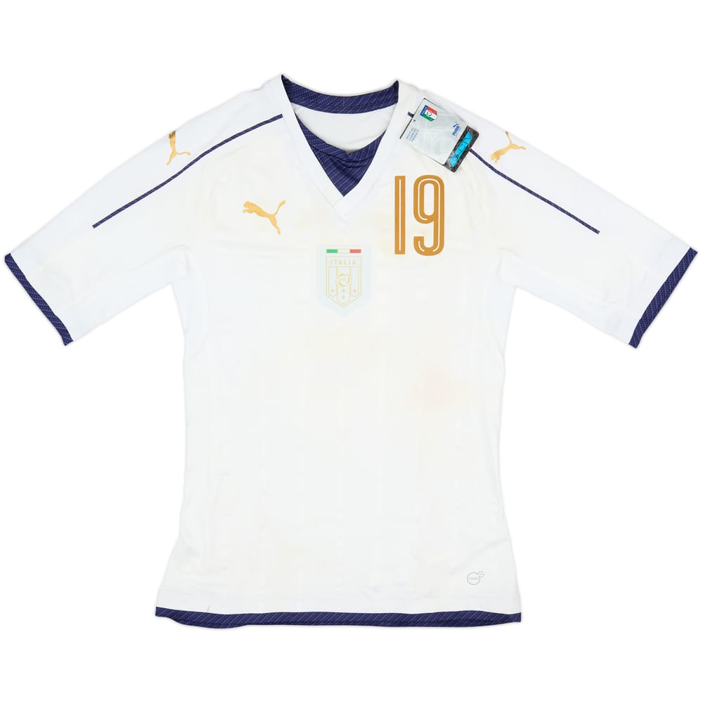 2016-17 Italy Tribute Player Issue Away Shirt #19 (L)