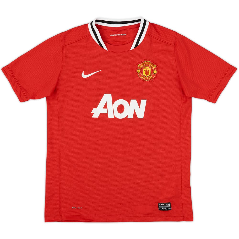 2011-12 Manchester United Home Shirt - 8/10 - (L.Boys)