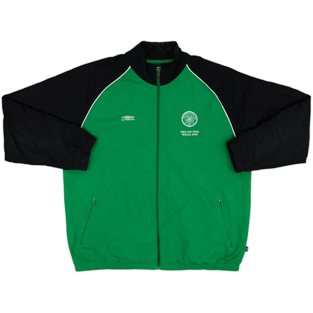 2002-03 Celtic '2003 UEFA Cup Final' Umbro Track Jacket - 6/10 - (XL)