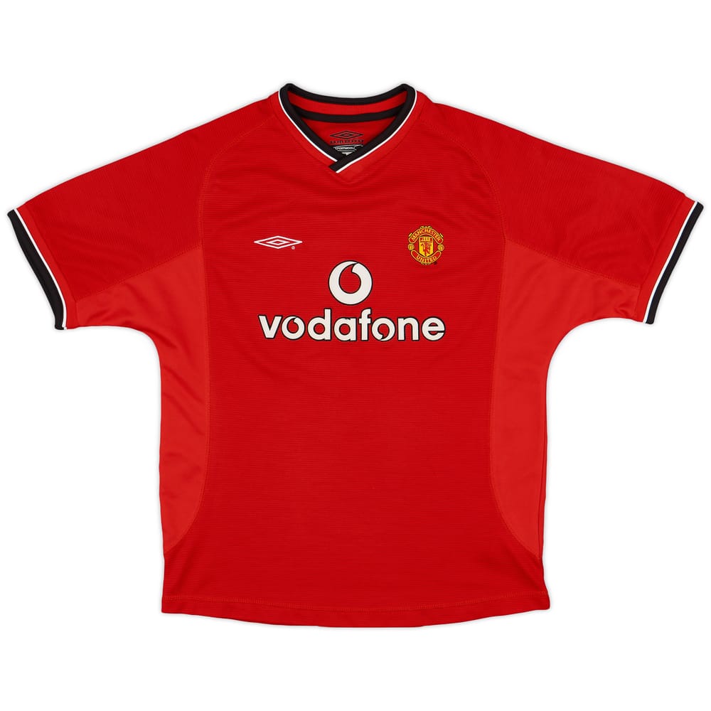 2000-02 Manchester United Home Shirt - 8/10 - (L.Boys)