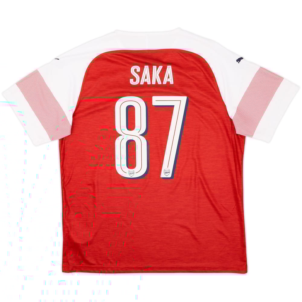 2018-19 Arsenal Home Shirt Saka #87 - 8/10 - (XL)