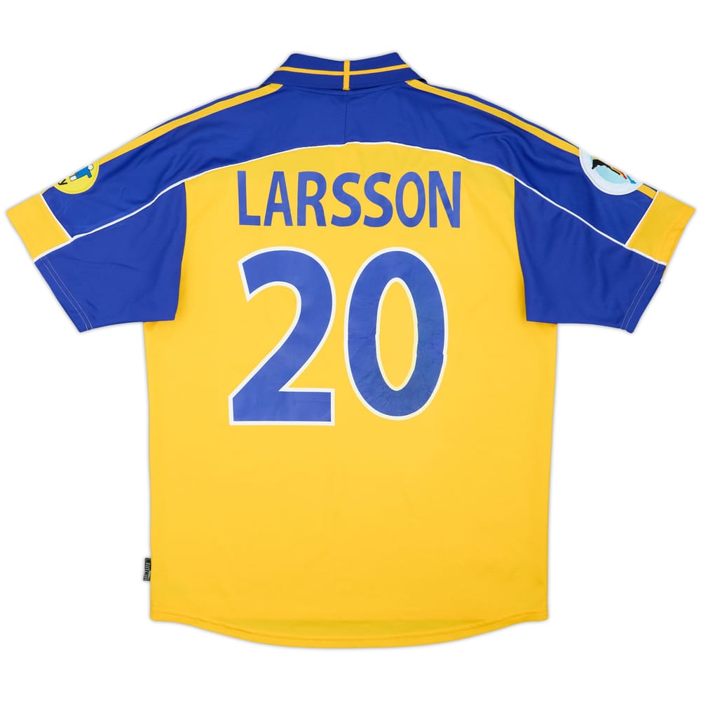 2000-02 Sweden Home Shirt Larsson #20 - 8/10 - (L)