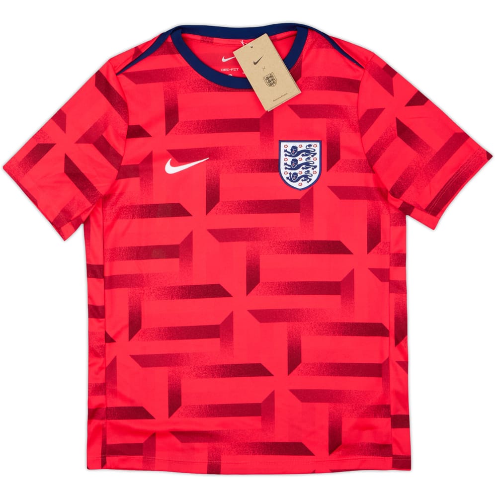 Camiseta Nike de entrenamiento de pre-partido de Inglaterra 2024 (XL.Niños)