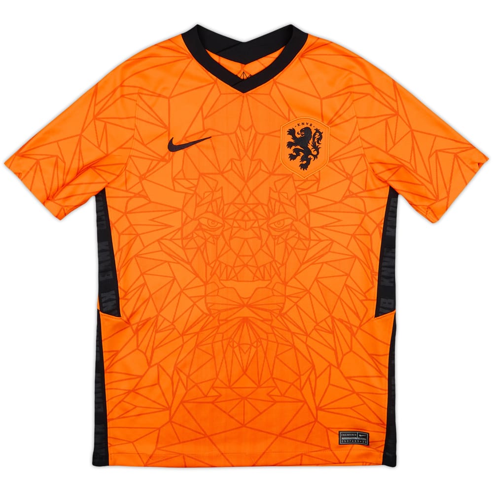 2020-21 Netherlands Home Shirt - 6/10 - (L.Boys)