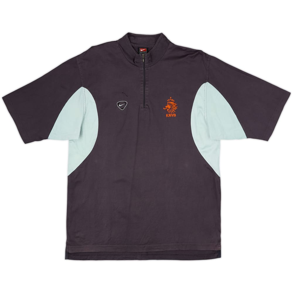 2000-02 Netherlands Nike 1/4 Zip Polo Shirt - 8/10 - (S)