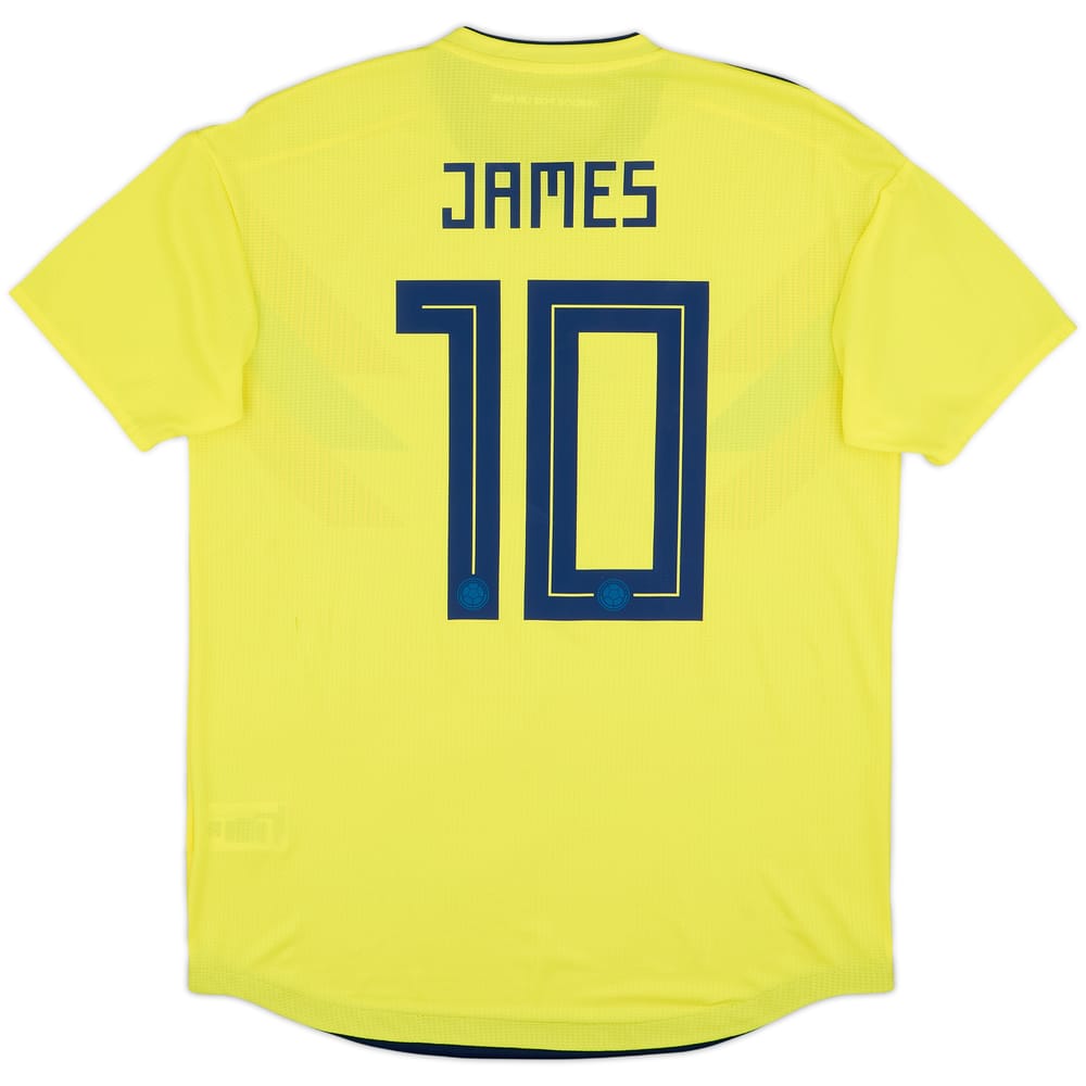 2018-19 Colombia Player Issue Home Shirt James #10 - 8/10 - (L)