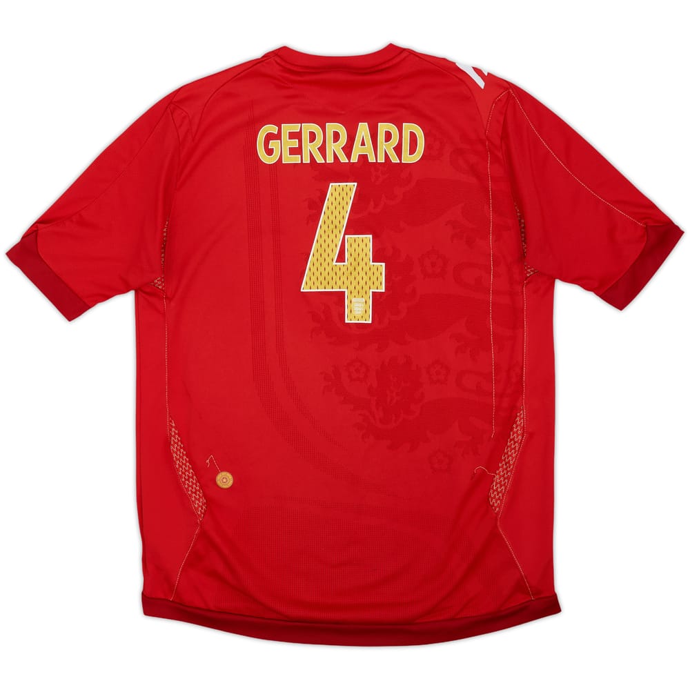 2006-08 England Away Shirt Gerrard #4 - 5/10 - (XL.Boys)
