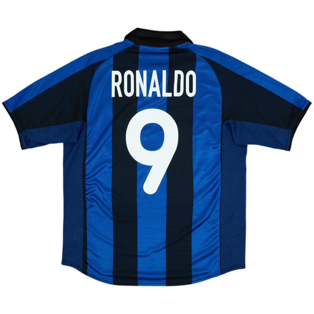 2001-02 Inter Milan Home Shirt Ronaldo #9 - 8/10 - (M)