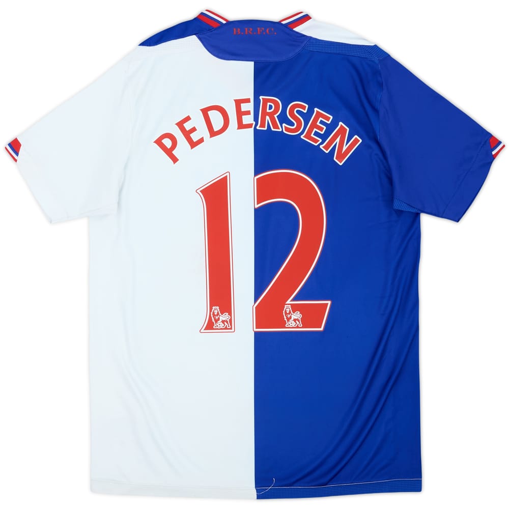 2009-10 Blackburn Home Shirt Pedersen #12 - 6/10 - (XL.Boys)
