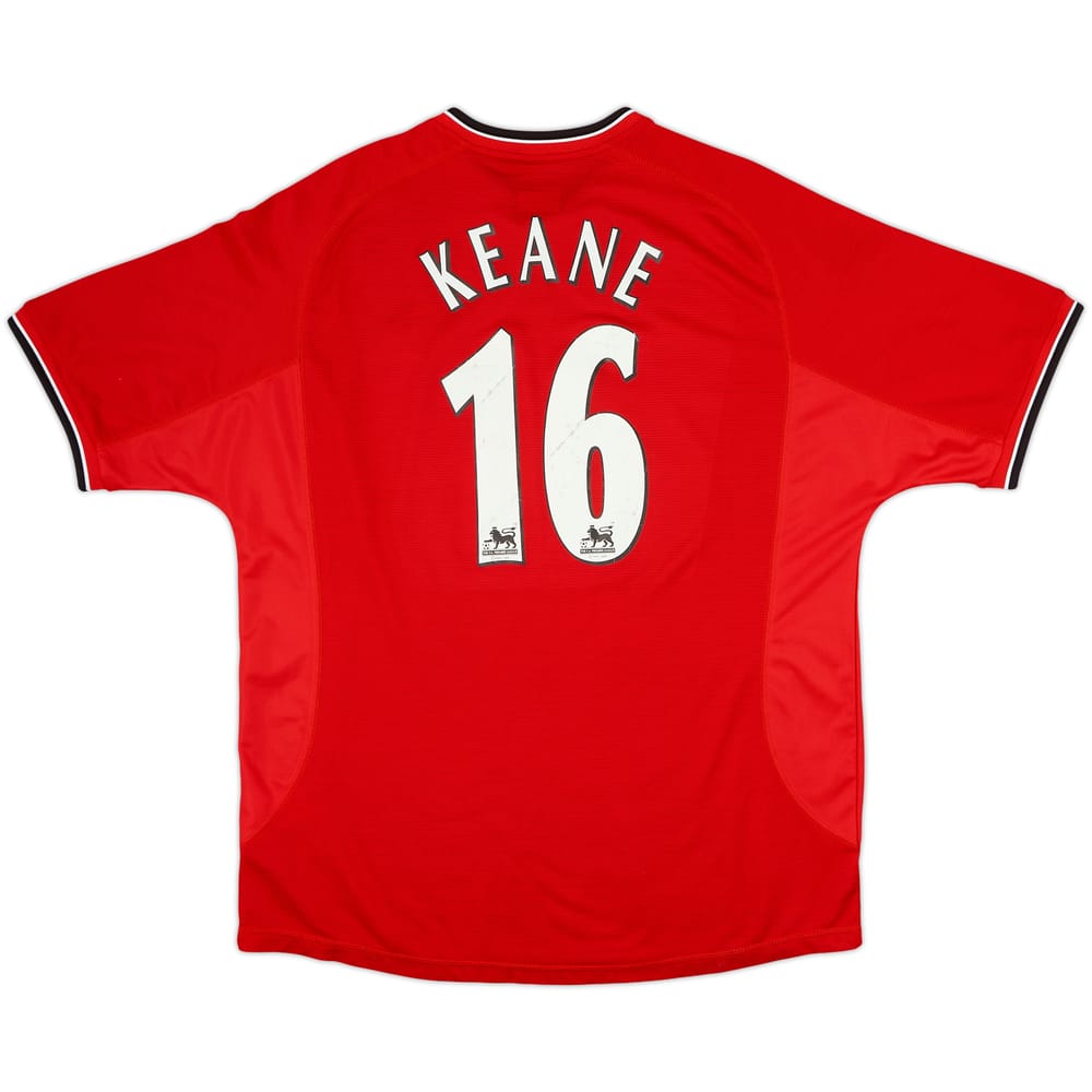 2000-02 Manchester United Home Shirt Keane #16 - 6/10 - (XL)