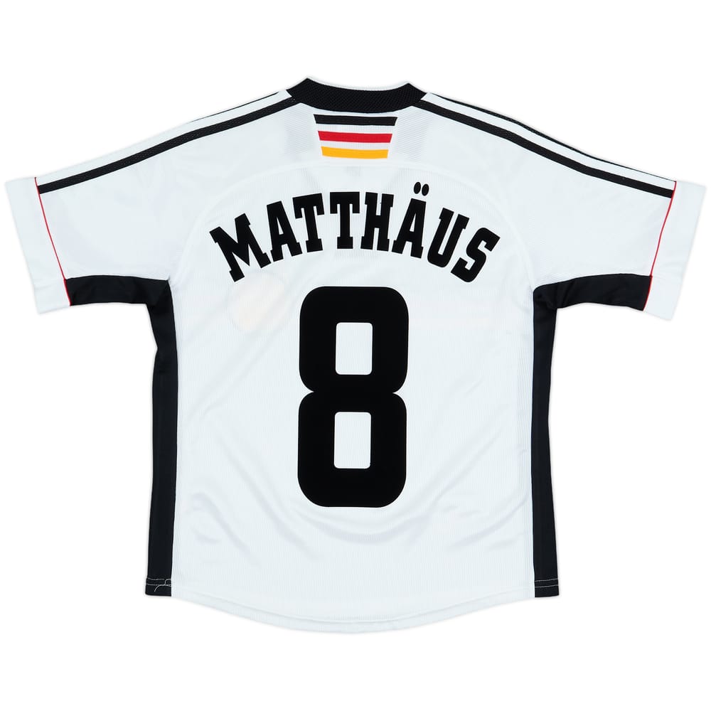 1998-00 Germany Home Shirt Matthaus #8 - 8/10 - (L.Boys)