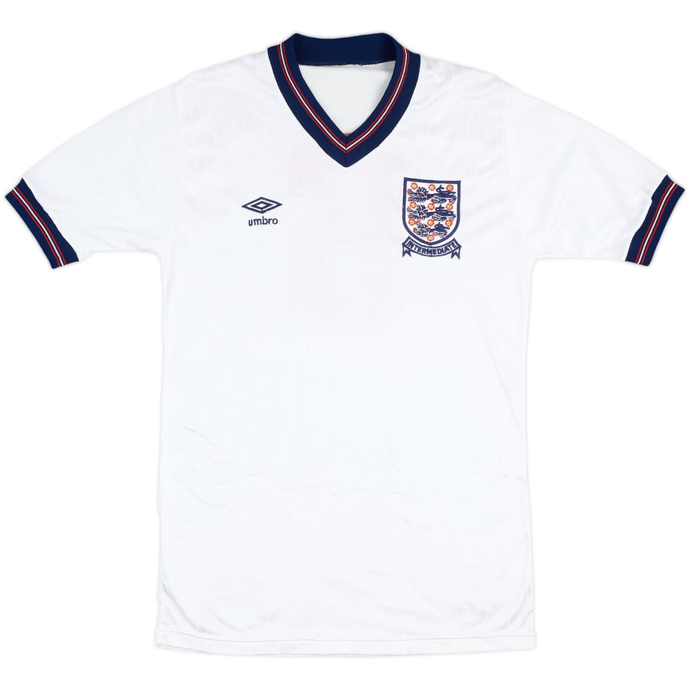 1984-86 England U-21 Match Issue Home Shirt #6