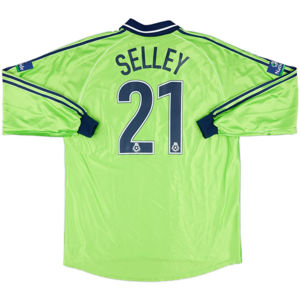1999-00 Fulham Match Issue Away L/S Shirt Selley #21