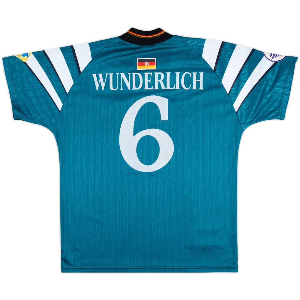 1997 Germany Womens Match Issue Euro 97 Away Shirt Wunderlich #6