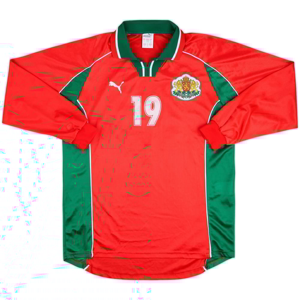1998-00 Bulgaria Match Issue Away L/S Shirt #19