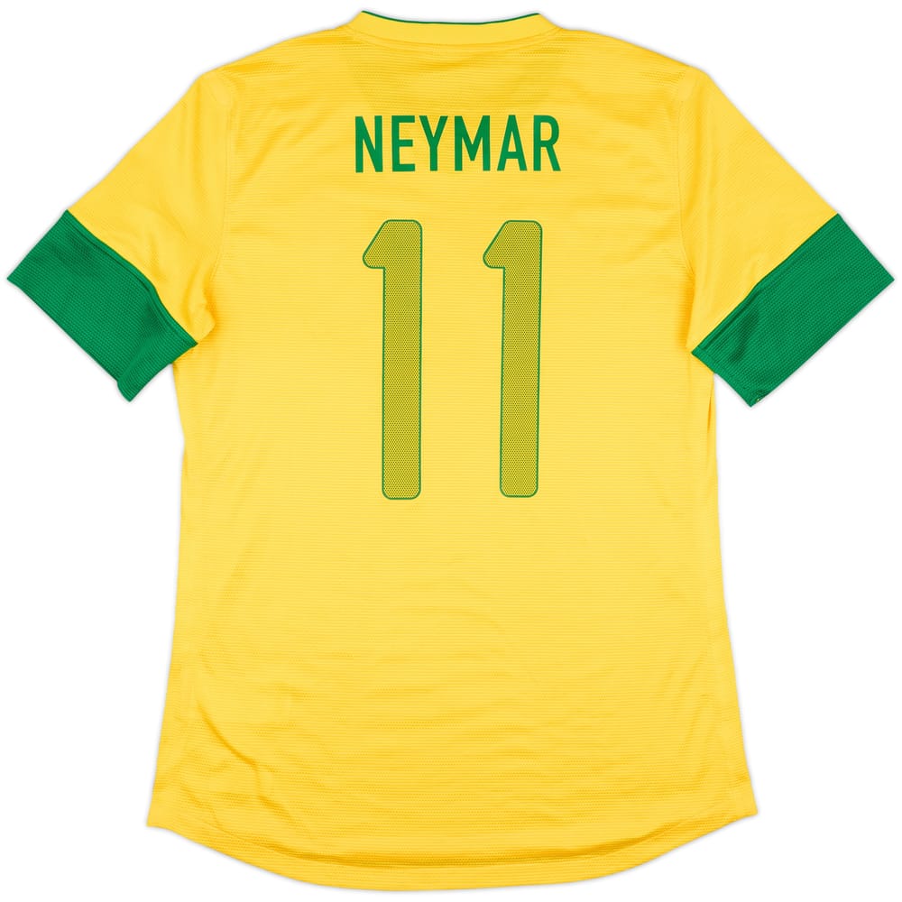 2012-13 Brazil Authentic Home Shirt Neymar #11 - 8/10 - (L)