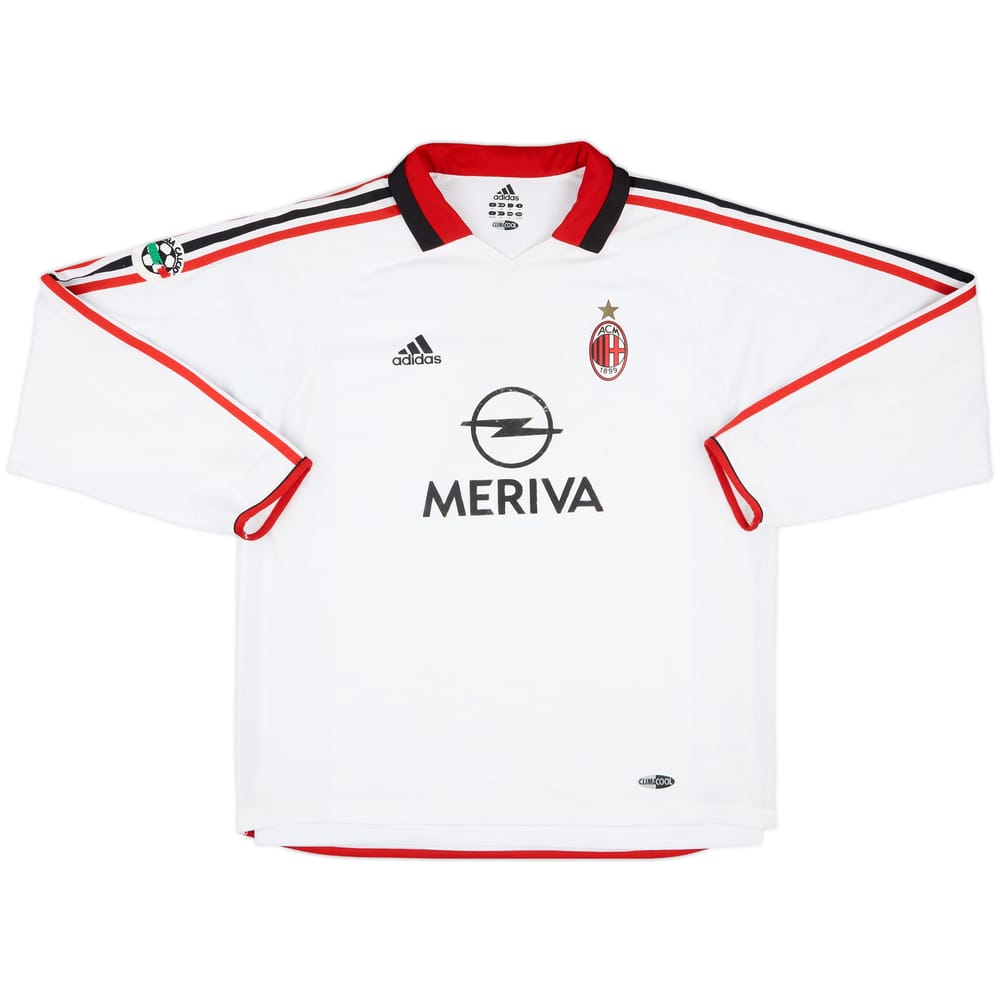 2003-04 AC Milan Match Issue Away L/S Shirt #6