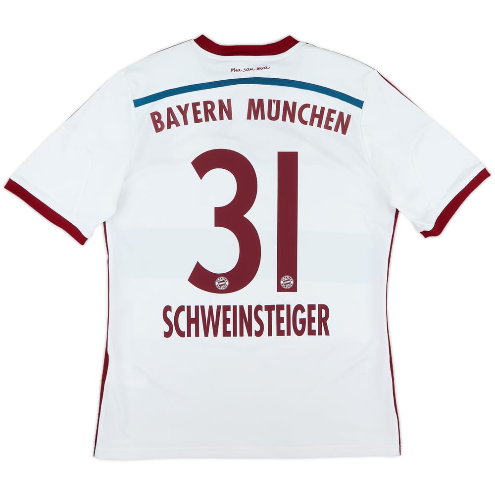 2014-15 Bayern Munich Away Shirt Schweinsteiger #31 - 9/10 - (XL.Boys)